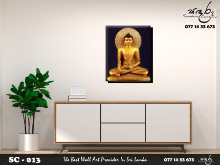 Buddha Canvas wall art with wood frame SC-013